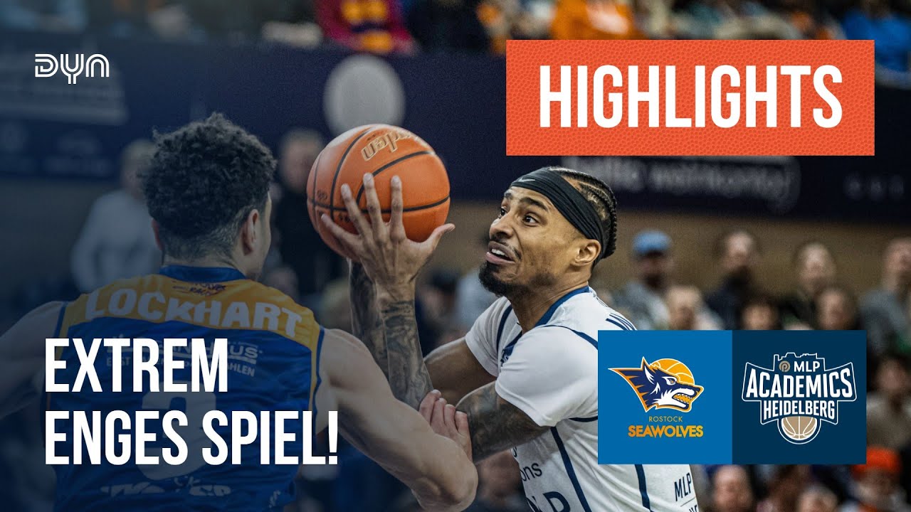 Highlights: ROSTOCK SEAWOLVES - MLP Academics Heidelberg (Saison 2024/25) | easyCredit BBL