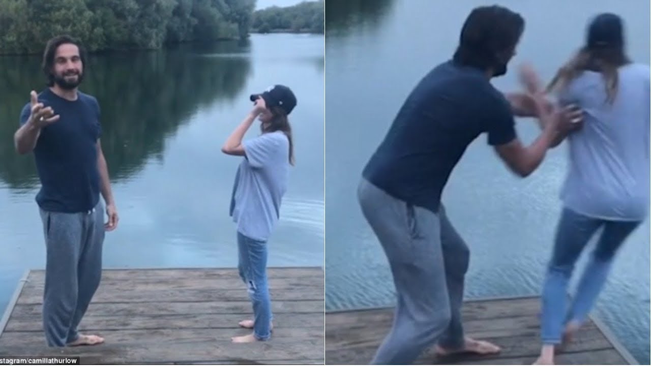 Love Island's Jamie Jewitt teases girlfriend Camilla Thurlow with MARRIAGE proposal