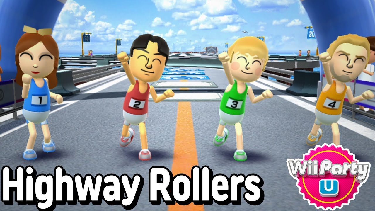 Wii Party U - Highway Rollers | Daisy, Hyun-woo, Pavel and Matt | Alexgaming
