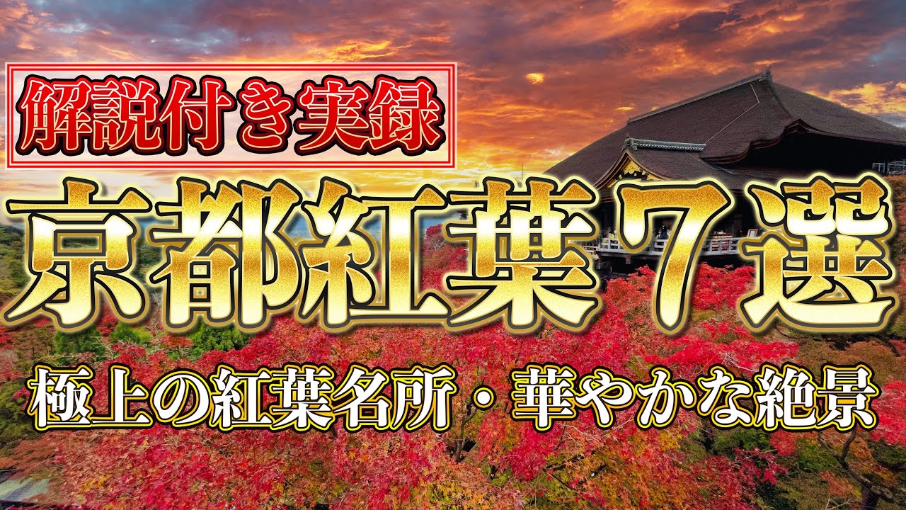 【究極の絶景】京都の紅葉　人気７選
