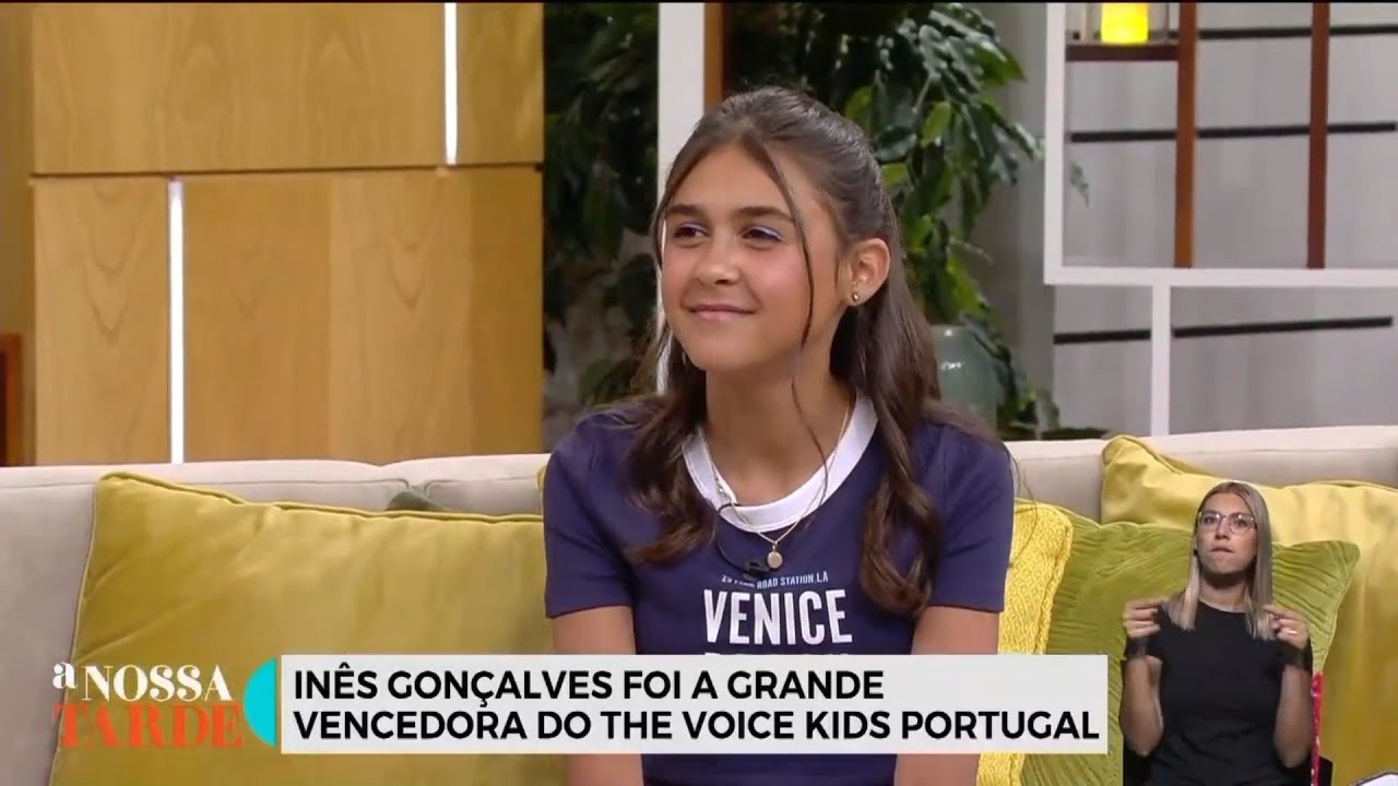 Inês Gonçalves (🇵🇹 JESC 2025) interviewed on A Nossa Tarde (14/07/2025)
