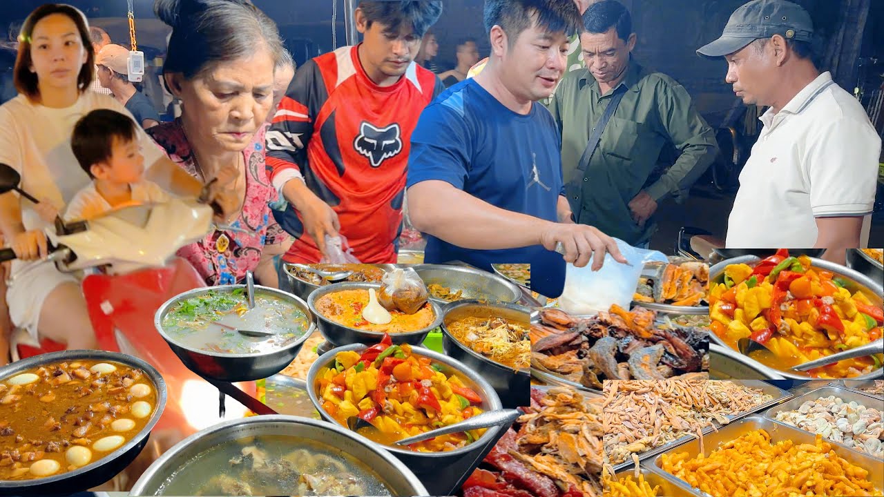 Best Street Food Walking Tour! CAMBODIAN Night Food Market at Kandal Market, Phnom Penh 2026
