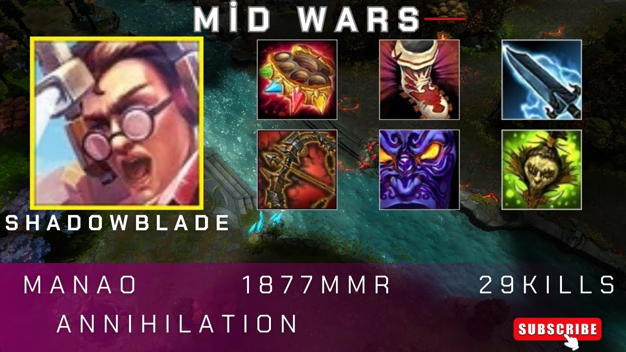 HoN | Mid Wars | Shadowblade | MaNao | 1877 MMR