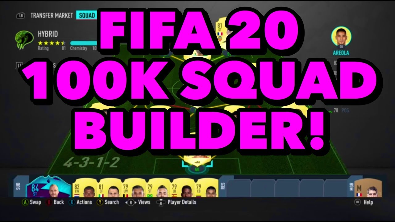 UNBEATABLE 100K SQUAD BUILDER! FIFA 20 ULTIMATE TEAM