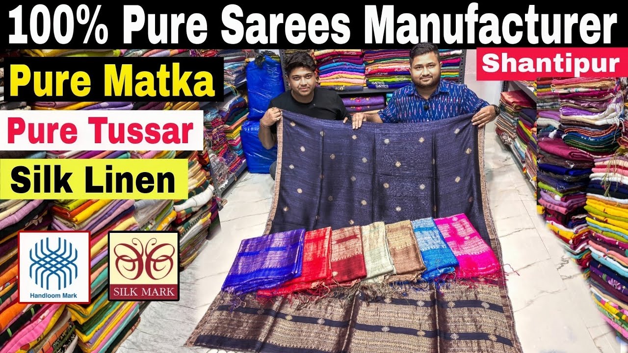 Pure Matka Silk | Silk Linen | Tussar Silk Saree Manufacturer