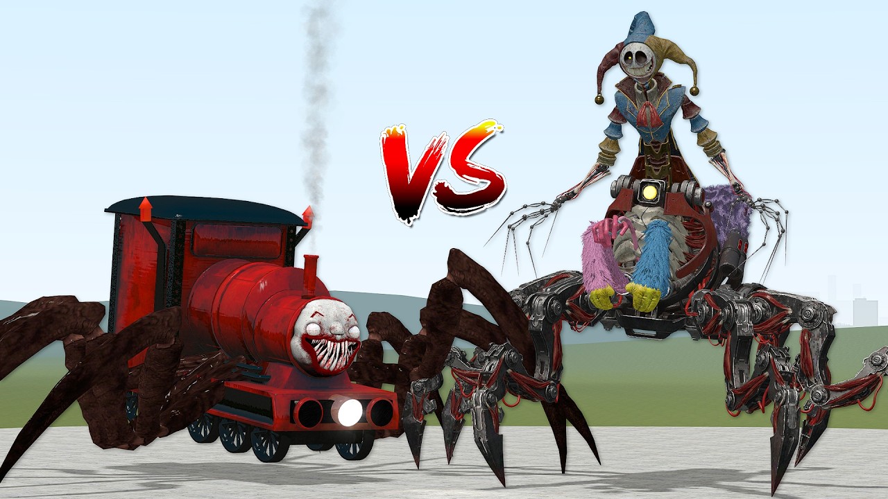 NEW CHOO CHOO CHARLES MONSTER VS NEW PROTOTYPE POPPPY PPLAYTIME CHAPTER 5 in Garry's Mod