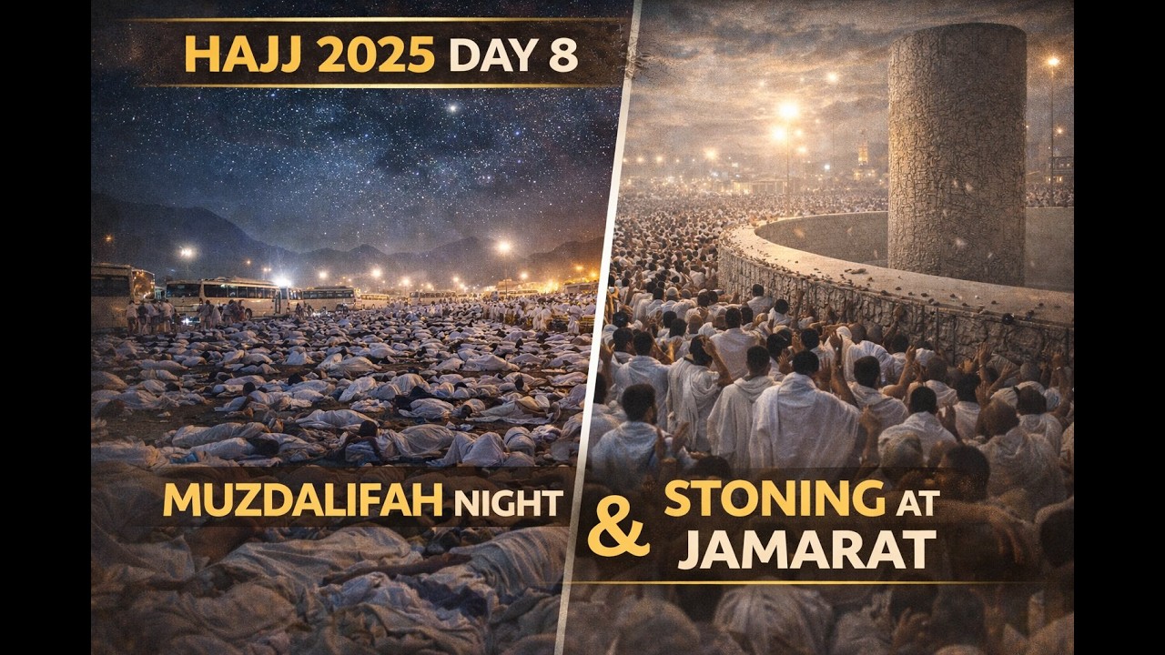 Hajj 2025 Day 8 | Arafat to Muzdalifah, Jamarat & Return to Mina