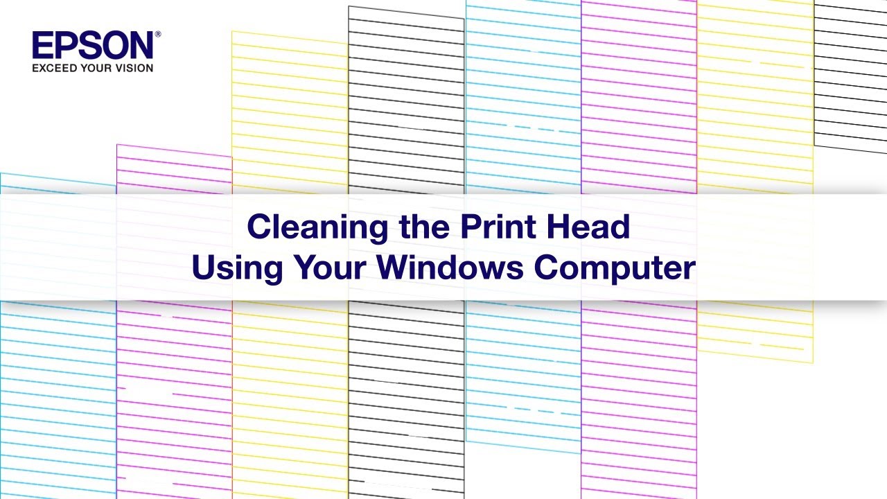 Epson EcoTank | Cleaning the Print Head via Windows