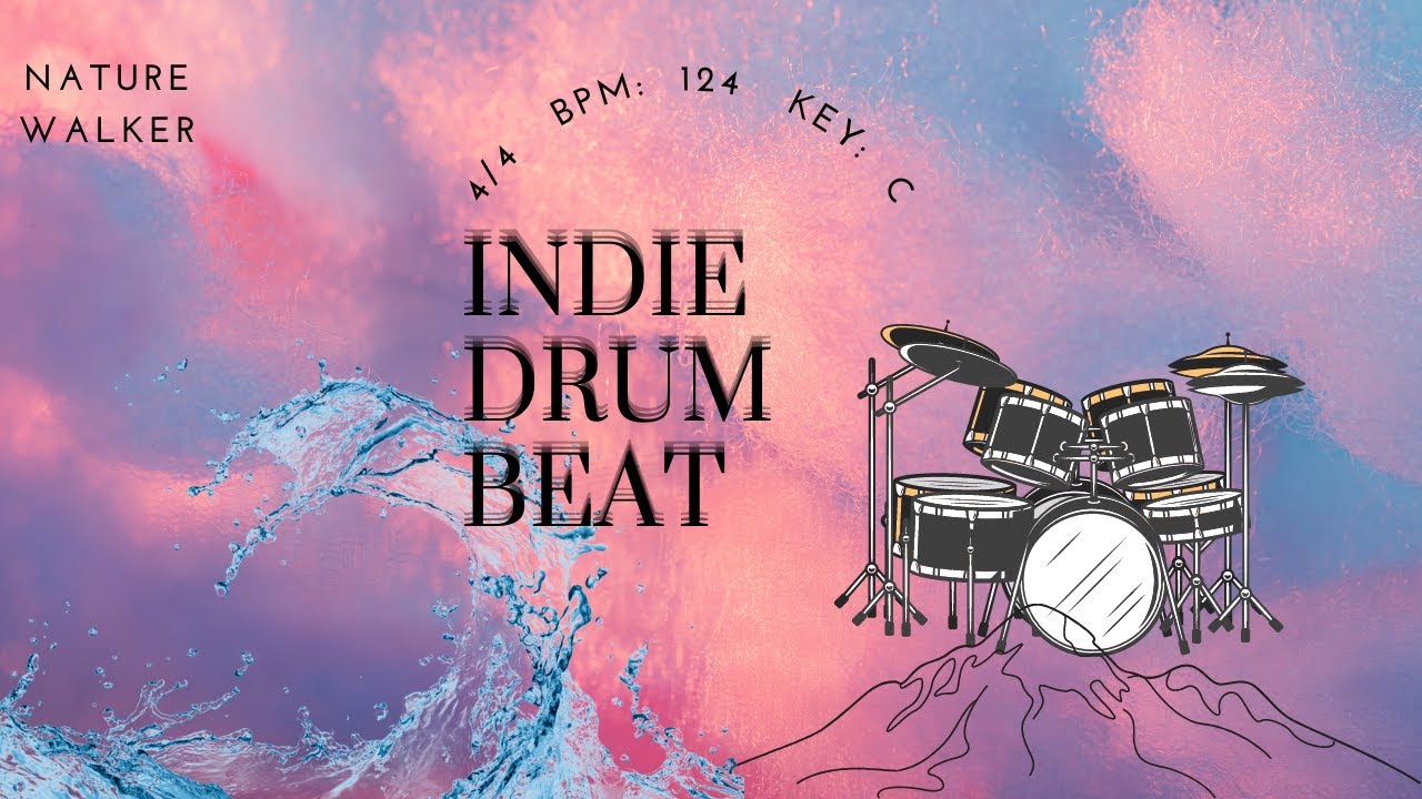 Catchy indie drum beat / Key of C / 124 BPM /  4/4  [Free for profit use]