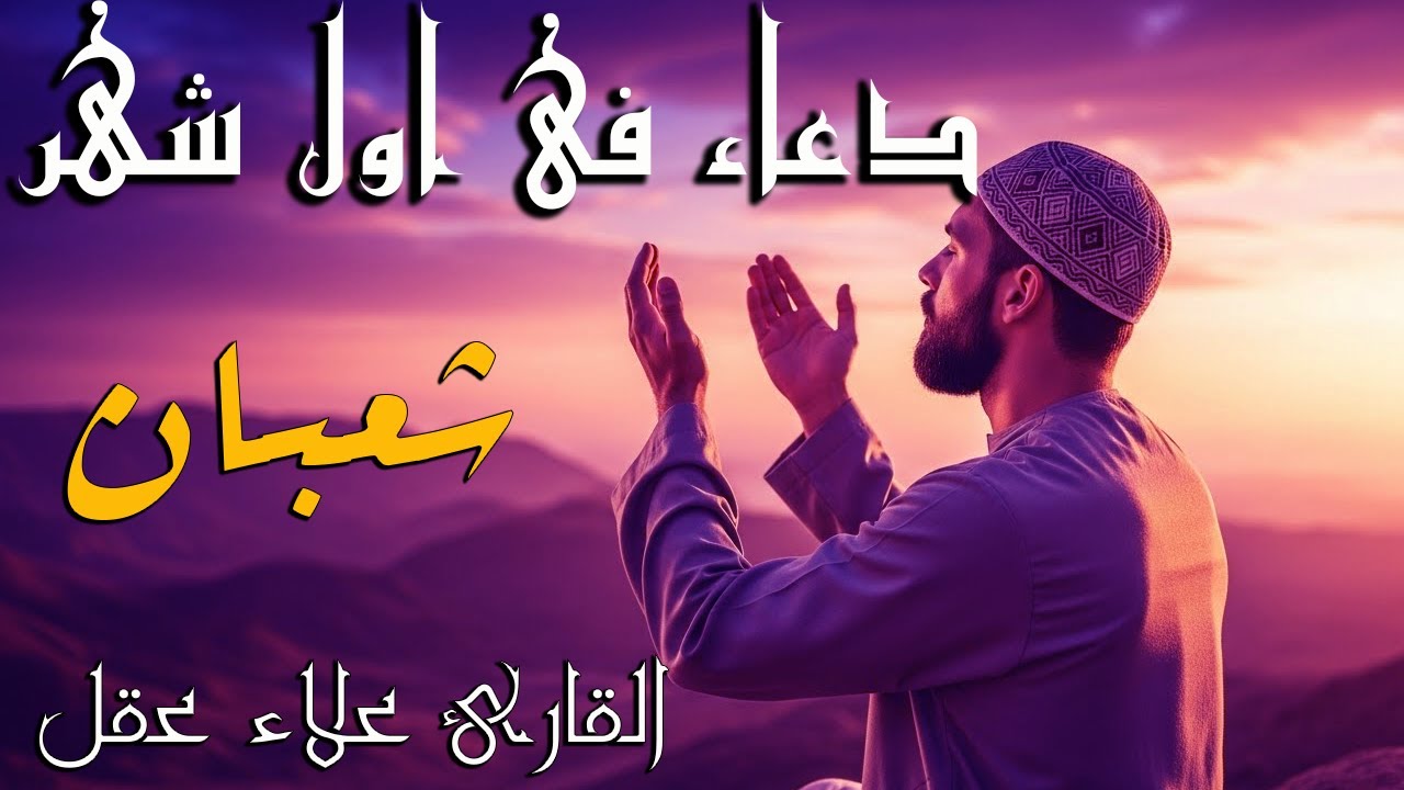 دعاء فى اول شهر شعبان بصوت القارئ الشيخ علاء عقل قراءة مريحة للقلب وراحة وسكينةDUAA