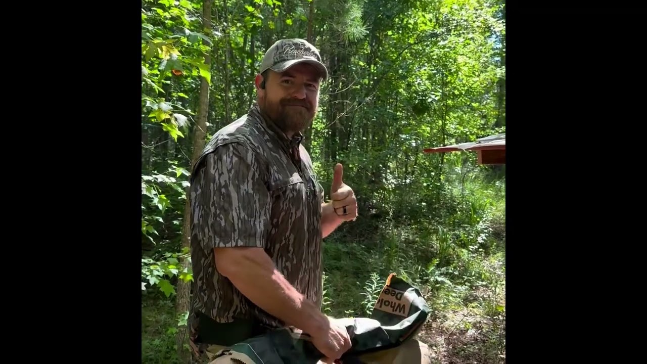 Getting some Buck Muscle protein feed out to help grow them bucks!
