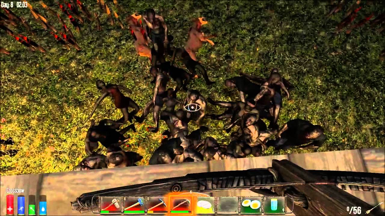 7 Days to Die - First Feral Zombie Horde