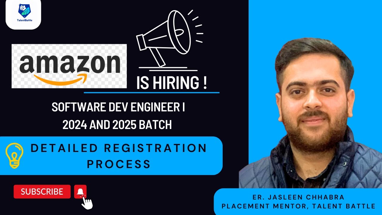 Amazon is Hiring ! | Software Dev Engineer I | 2024 & 2025 Batch | Apply Now!