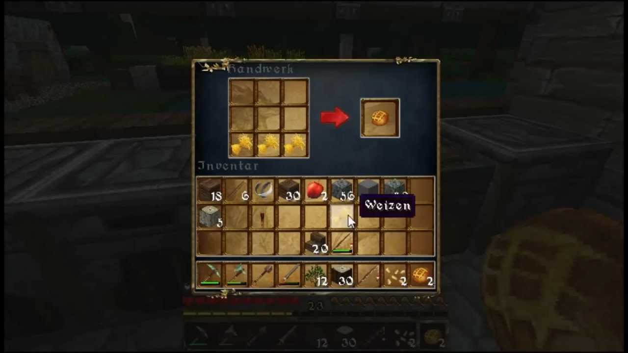 Minecraft Wie Backt.Macht man Brot! HD
