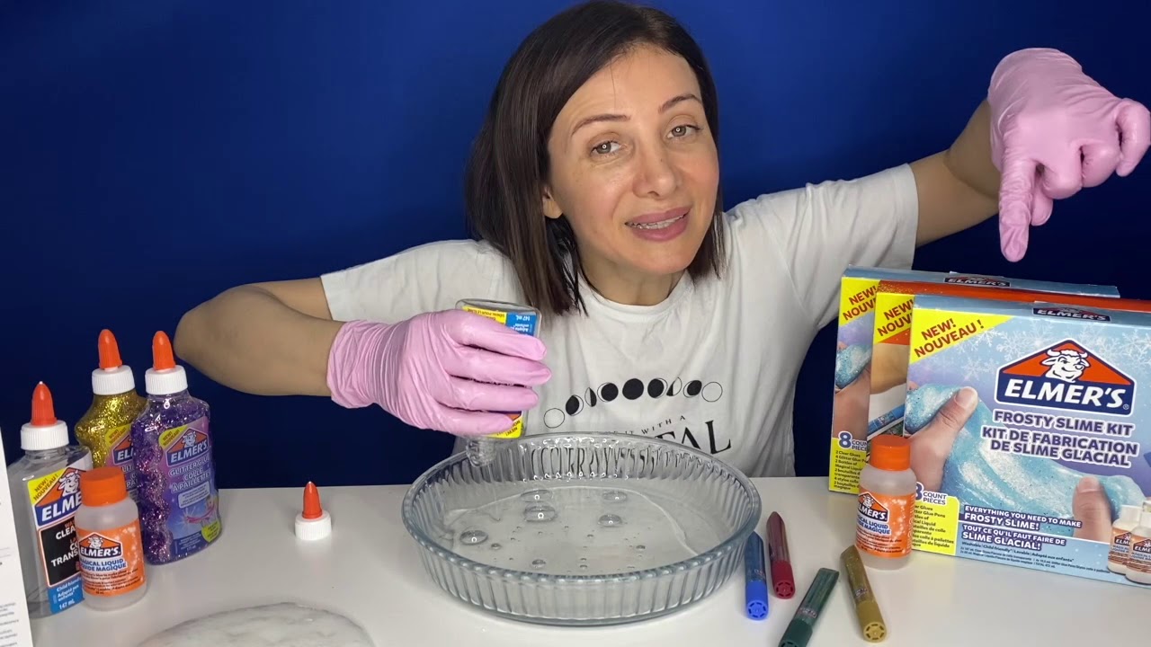 ELMERS SLİME BAŞLANGIÇ KİTİ SLİME CHALLENGE GALAXY SLİME vs ŞEFFAF SLİME CHALLENGE Bidünya Oyuncak