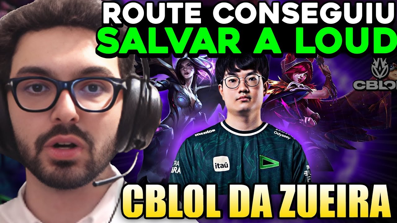 ROUTE FAZENDO O MAIOR 1V9 DA HISTÓRIA - CBLOL DA ZUEIRA - MYLON REACT