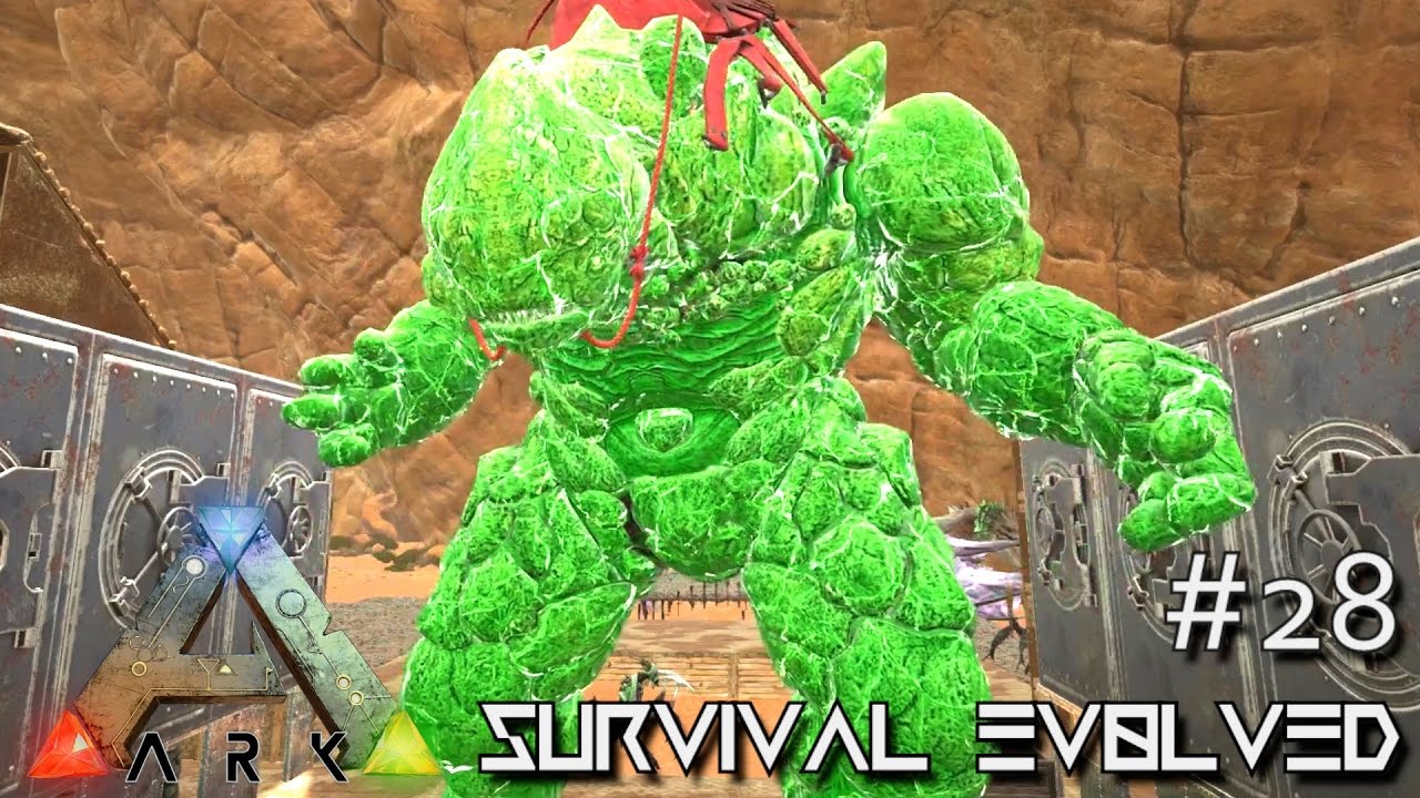 ARK: SCORCHED EARTH - HULK ROCK ELEMENTAL TAME E28 (ARK SURVIVAL EVOLVED GAMEPLAY)