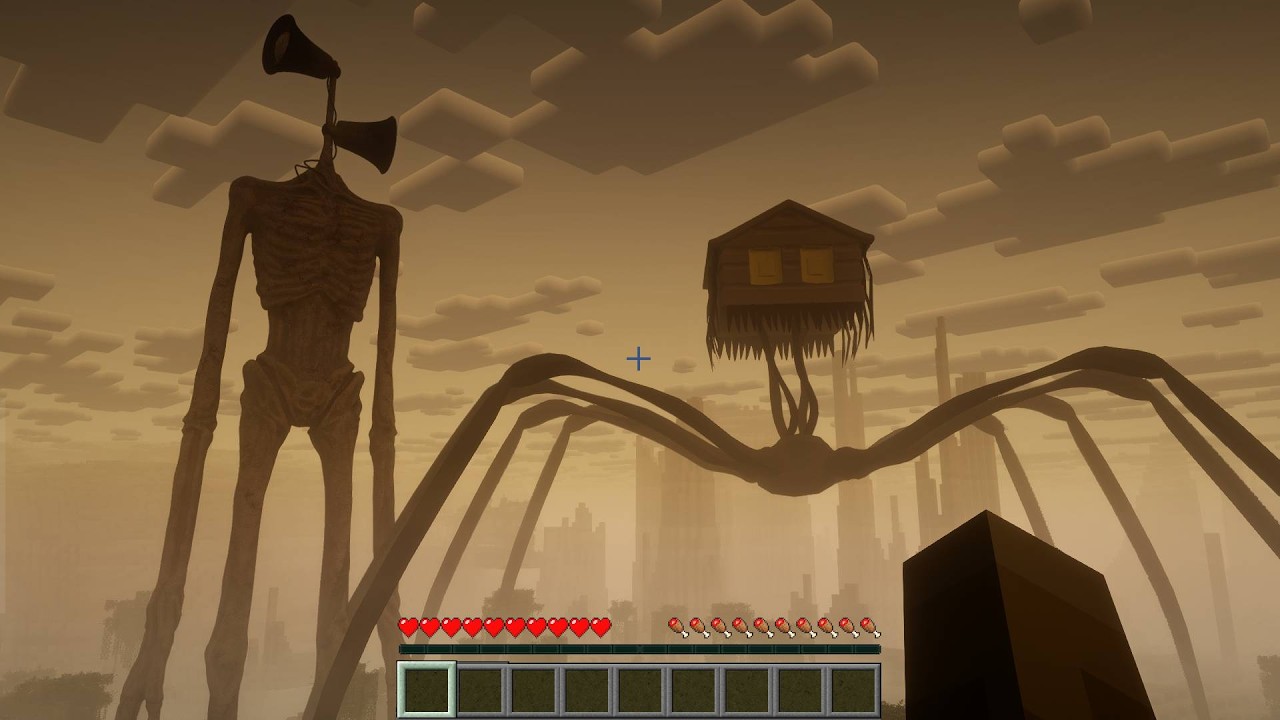 🏚️ HOUSE HEAD & SIREN HEAD Was Watching VILLAGE&hellip; (Minecraft horror survival)