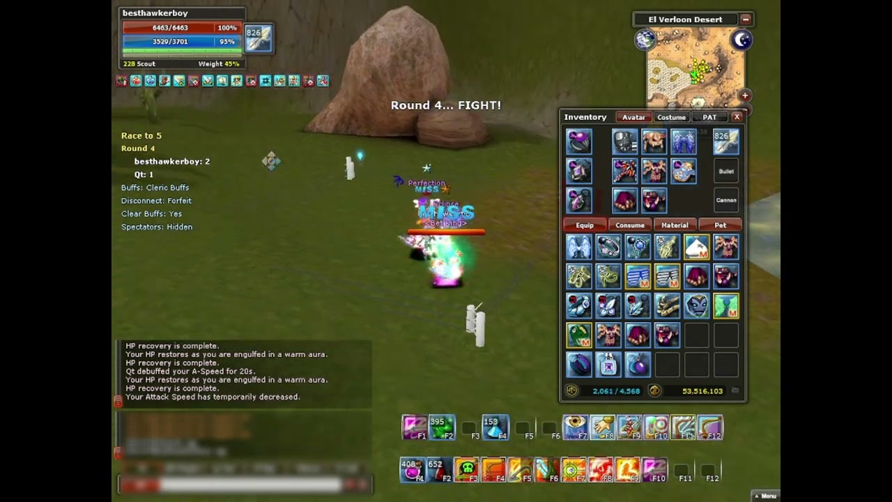 AruaROSE PVP Duel besthawkerboy - Scout (Eclipse) Vs Qt - Raider (Perfection).