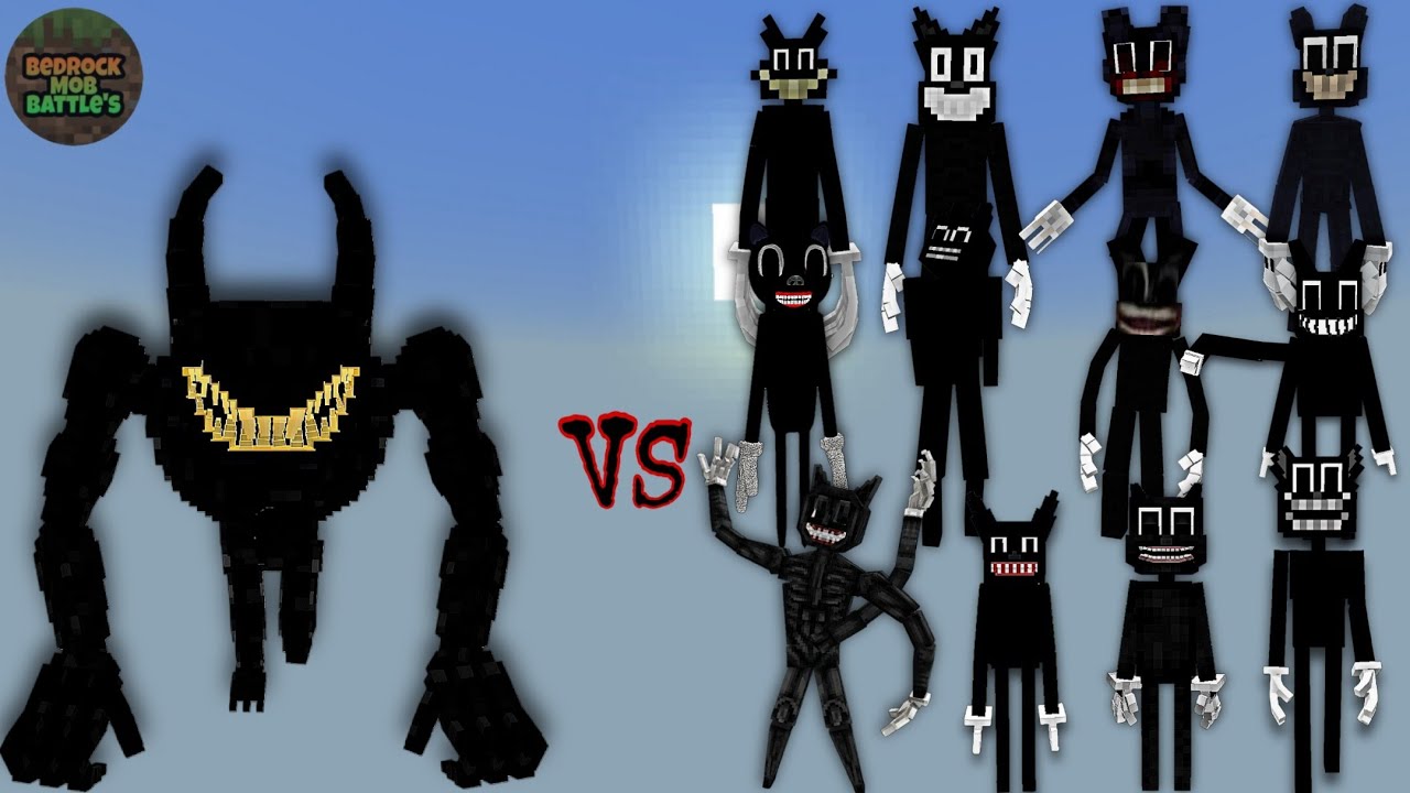 Beast Bendy vs Cartoon Cats | Minecraft Bedrock | MobBattle