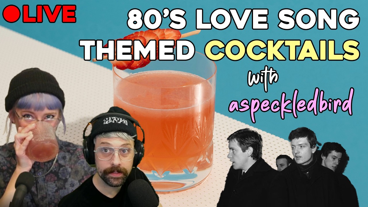 🔴LIVE  -  MAKING 80's COCKTAILS + MOCKTAILS  (gaming later)