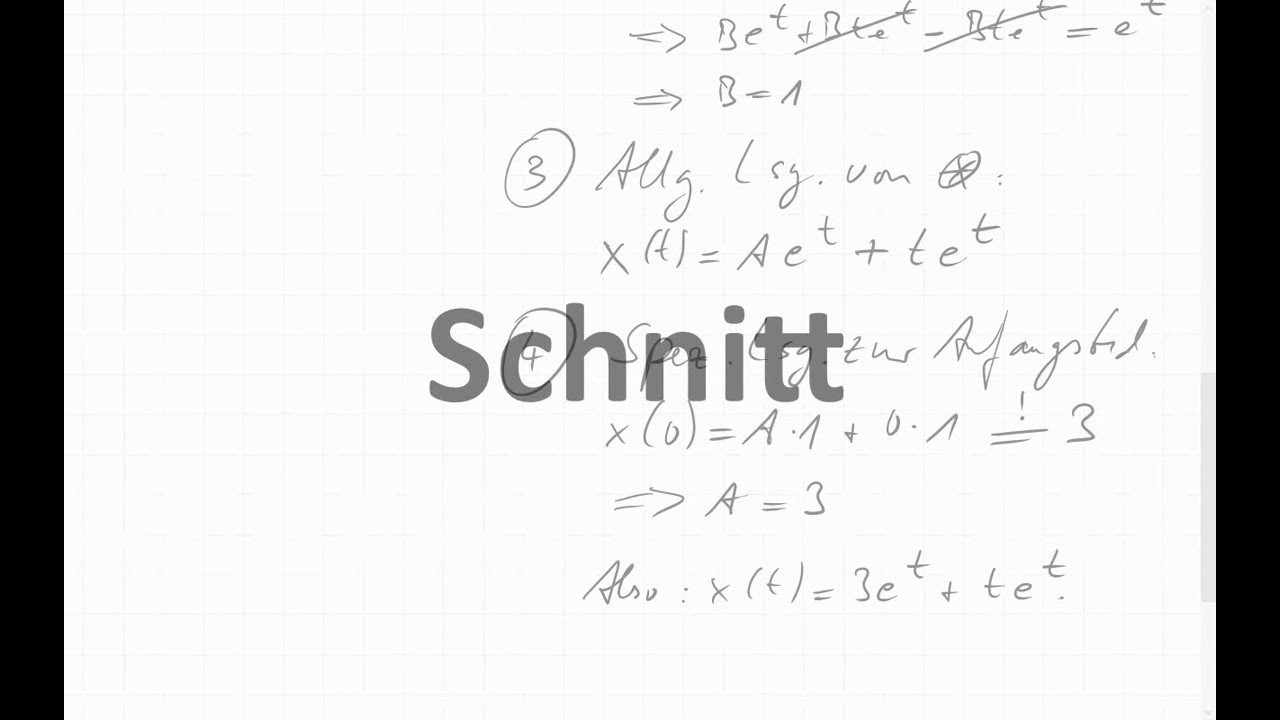 10E.3 Differentialgleichung zum Üben