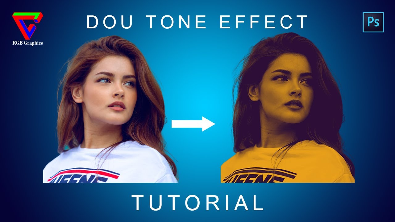 How to give Unique Dou/Dual Tone  Effect in Adobe Photoshop | 2020