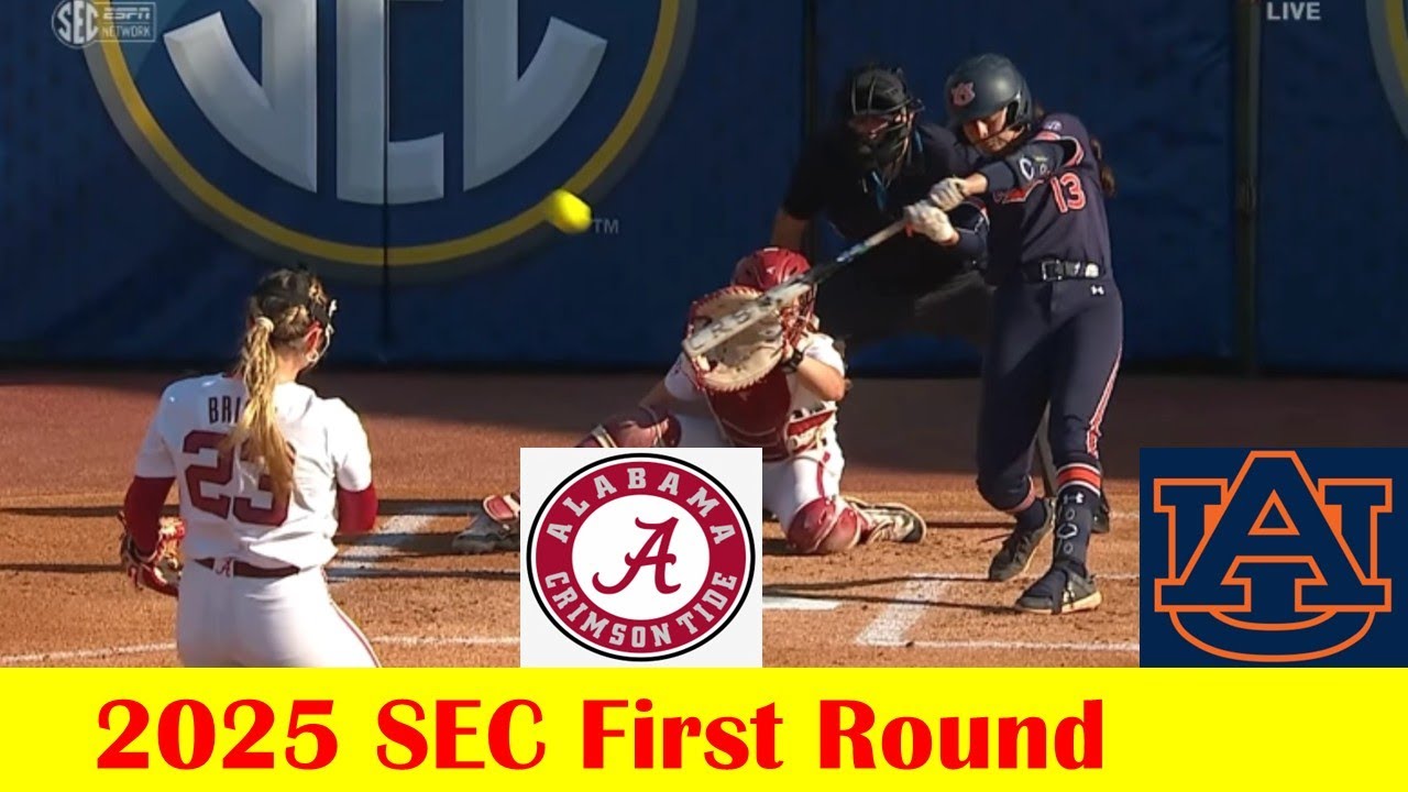 Auburn vs Alabama Softball Game Highlights, 2025 SEC First Round