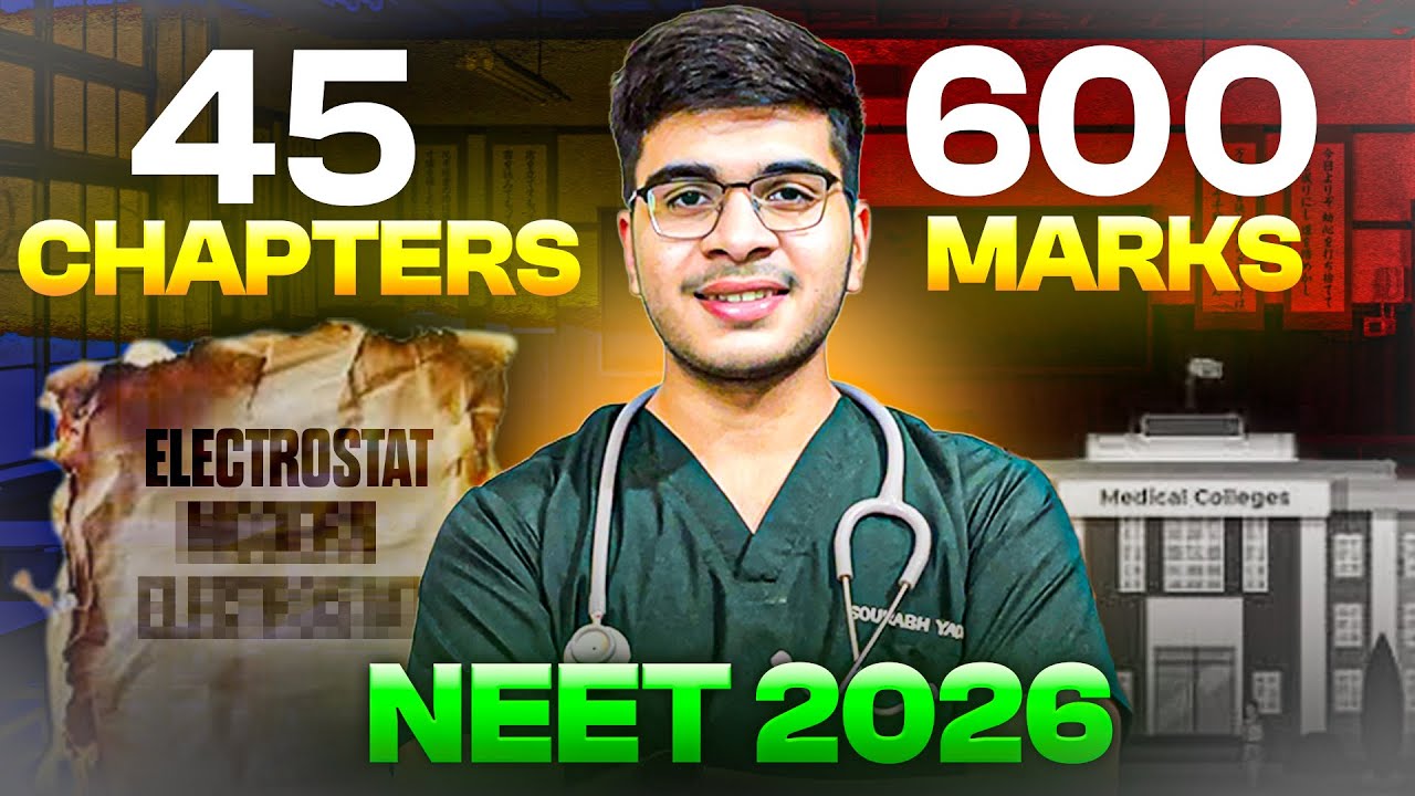 NEET 2026: Study Only These 45 Chapters | 600+ Marks Guaranteed 🔥 (With Proof)