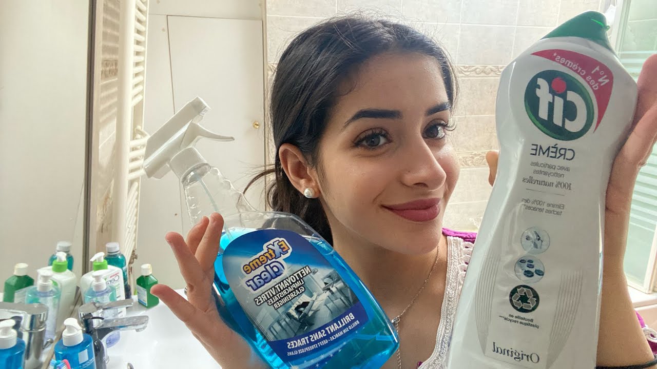 ASMR, je lave toute la salle de bain !!