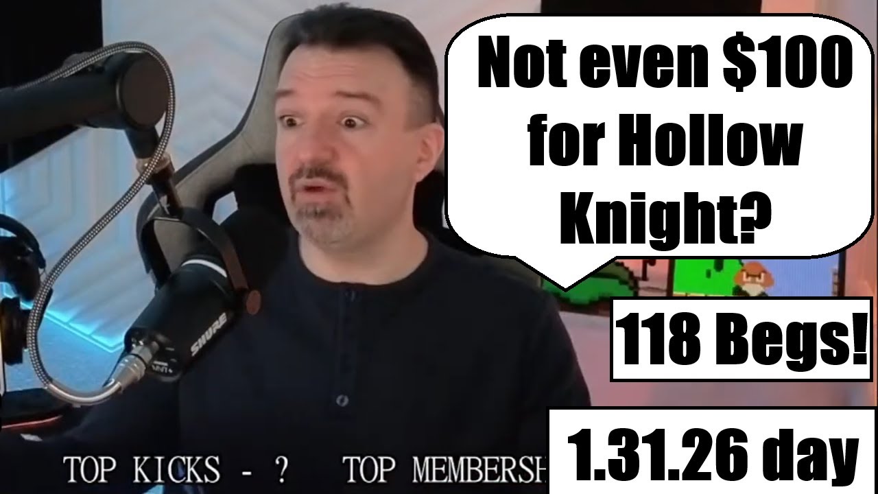 DSP Shamelessly Shills new Scamations! Begs over 110 Times during Hollow Knight day stream!
