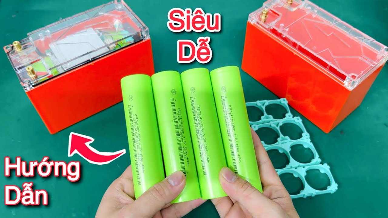 Hưỡng Dẫn Làm Pin 12V 15.000mAh cực dễ ai cũng làm được