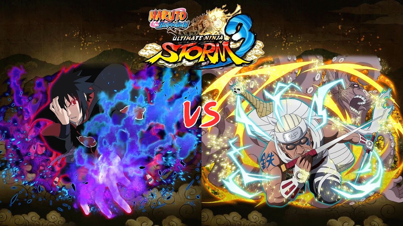 [Naruto Storm 3] Sasuke(Akatsuki) vs Killer bee