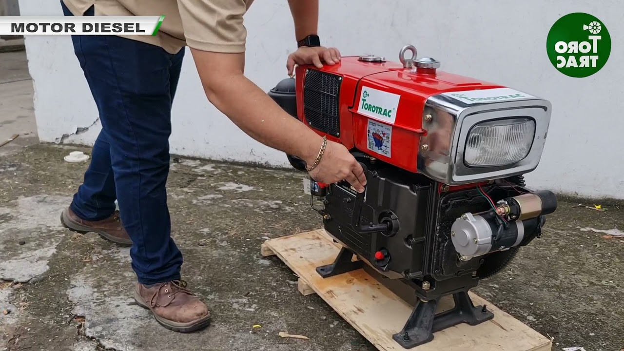 #torotrac - Encendido y Mantenimiento Motor Diesel Arranque Crank - Refrigerado por Radiador