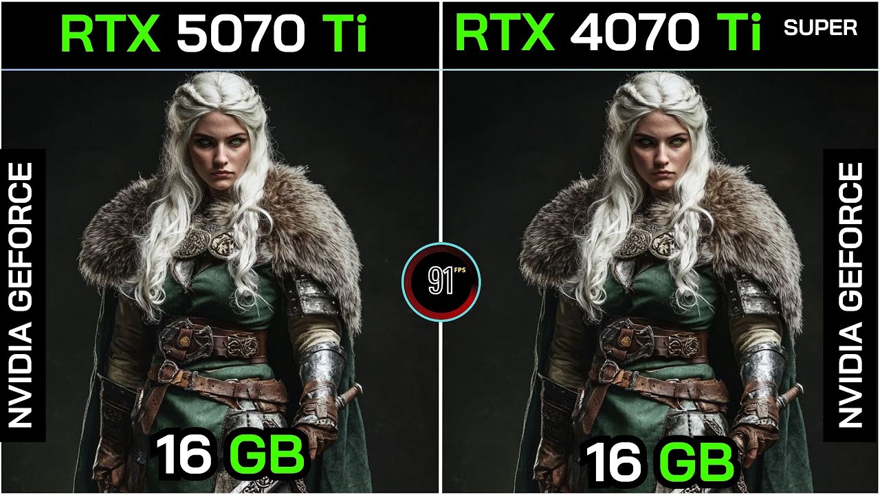 RTX 5070 Ti VS RTX 4070 Ti SUPER + Ryzen&trade; 7 9800X3D : TEST IN 20 GAMES