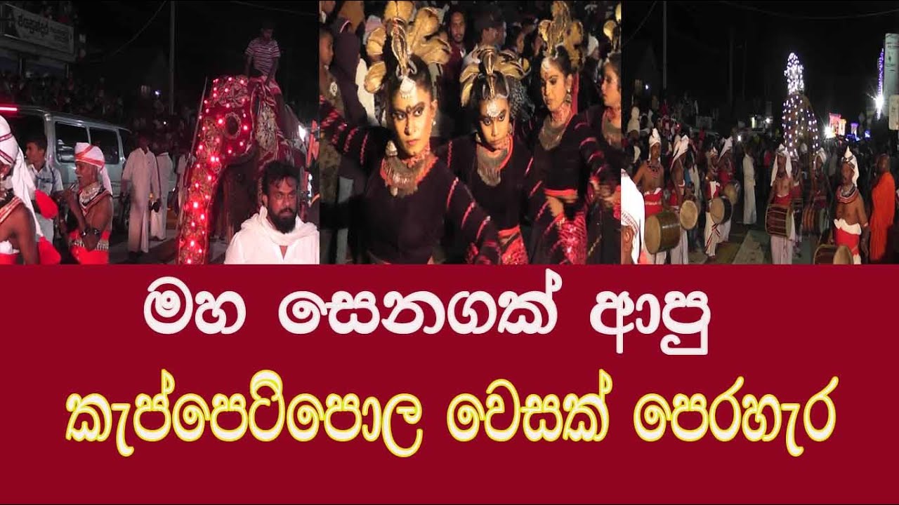 මහ සෙනගක් ආපු කැප්පෙටිපොල වෙසක් පෙරහැර #srilankanews #welimada