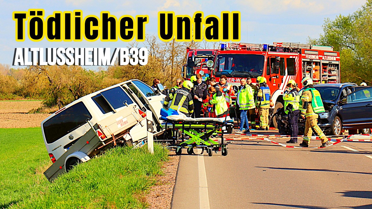T&ouml;dlicher Frontalcrash bei Altlu&szlig;heim &ndash; ein Toter, mehrere Schwerverletzte