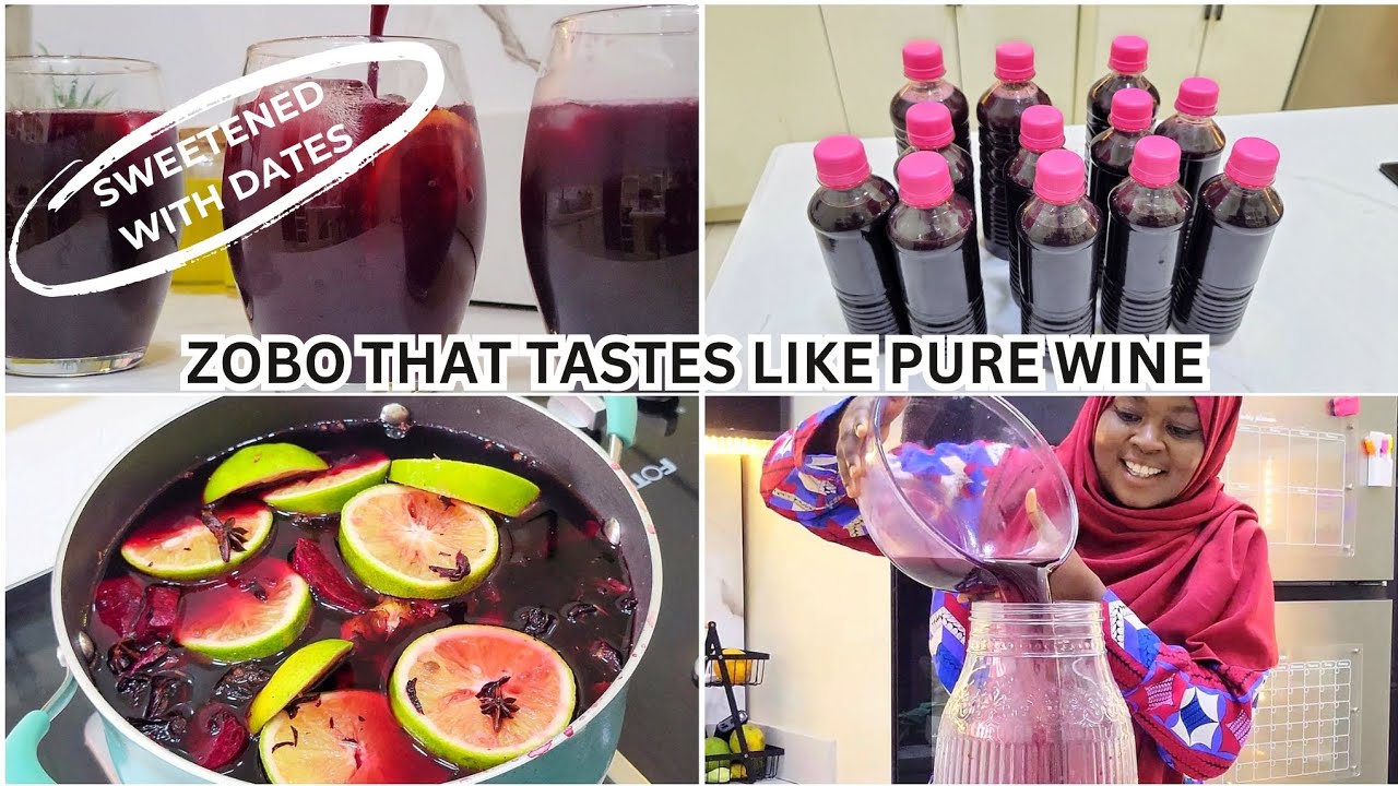 Как приготовить сладкий и полезный напиток Zobo, 10 литров сладкого Zobo без сахара (с использова...