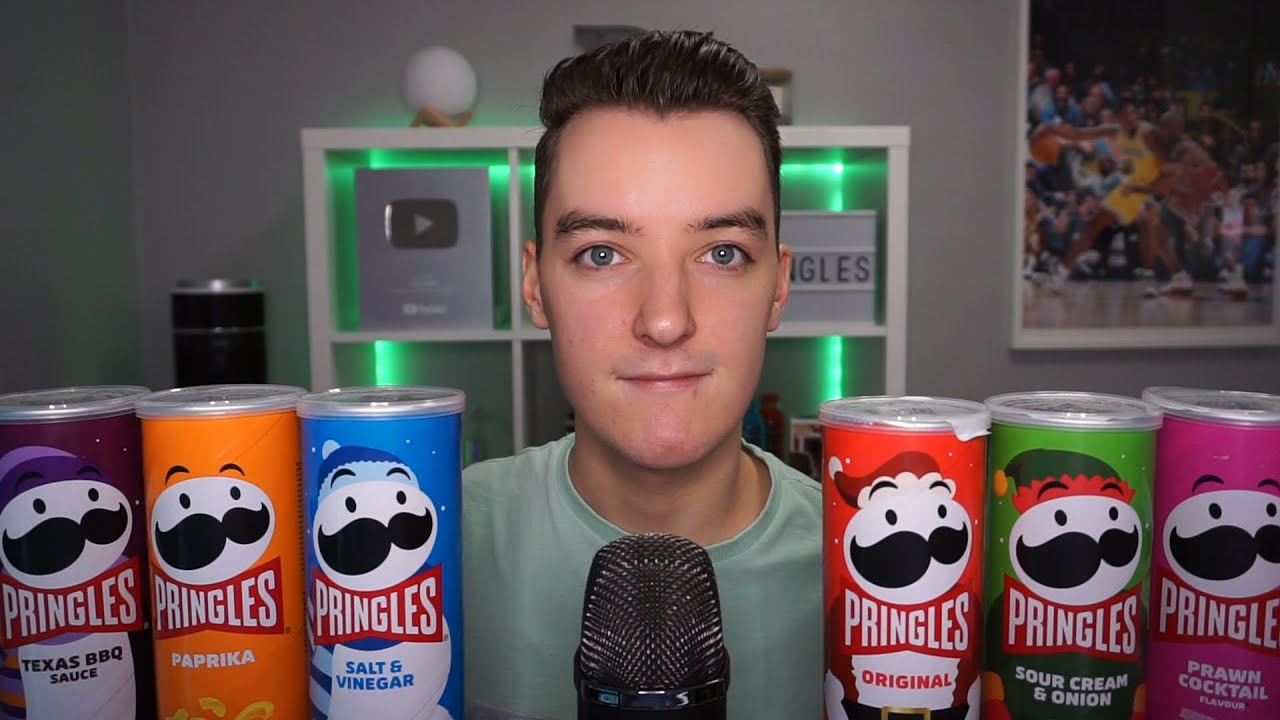 [ASMR] Pringles Mukbang