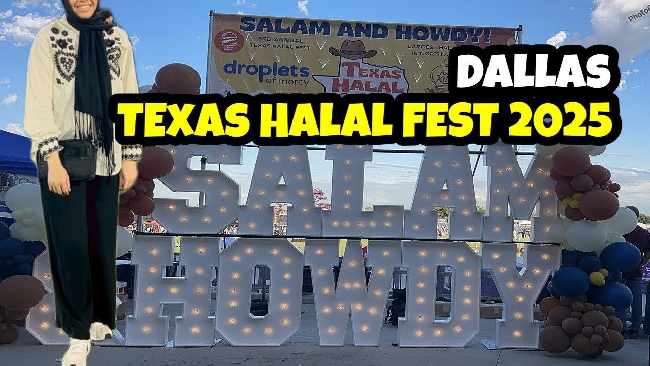 Texas Halal Fest Dallas 2025 | Largest Halal Food Festival | Desi Food, Drinks & Night Vibes 🍔🌙|🇵🇰🇺🇸