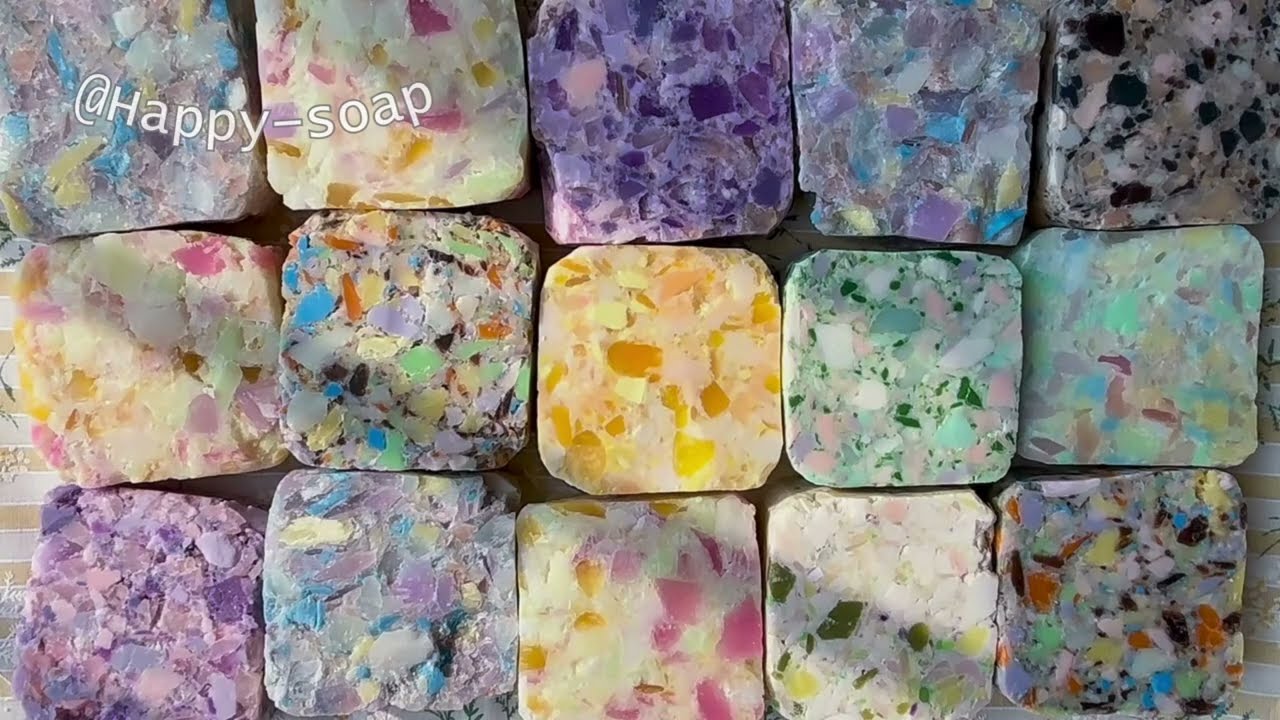 ASMR Soap Cutting Dry Soap Cutting ASMR Satisfying Sound ASMR No Talking Crispy Lovely Vintage Soaps