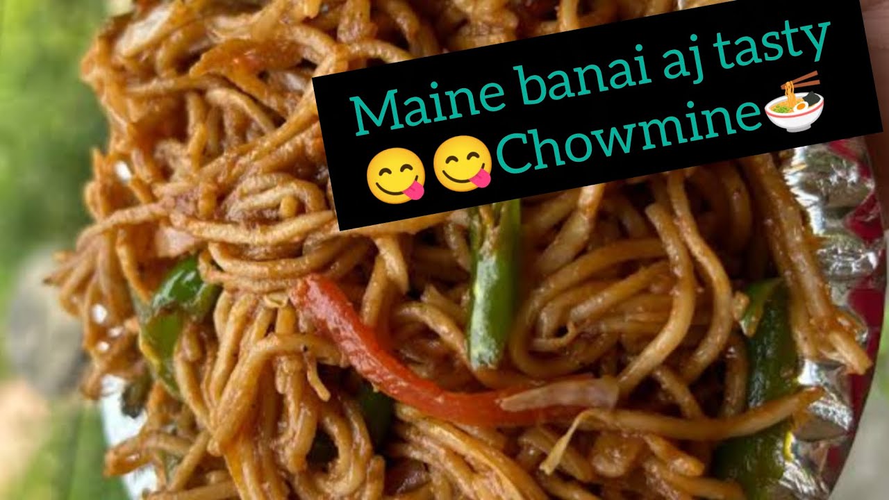 Tasty😋 Chowmine🍜 aur paneer bhurji recipes 