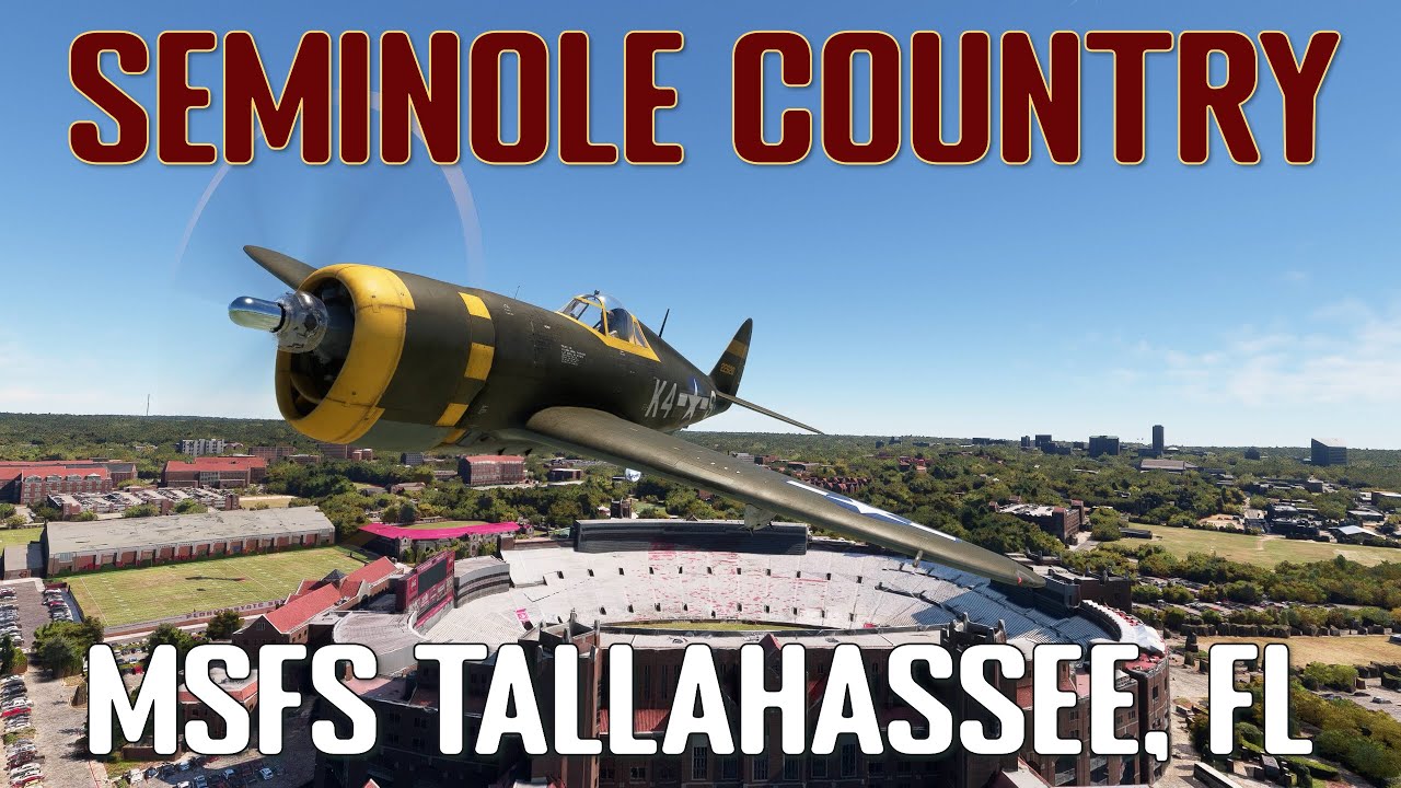 Narrated Tour of the Panhandle to Tallahassee in the P47-D by Aeroplane Heaven