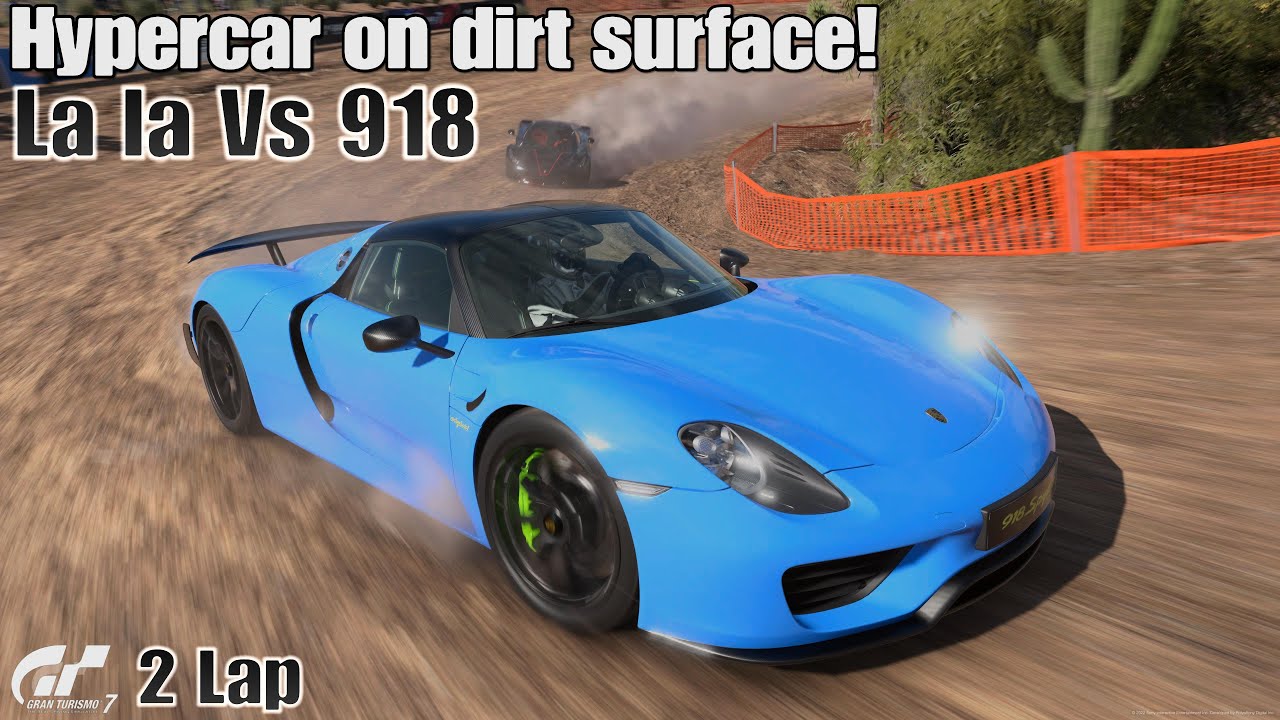 Gran Turismo 7 | Hypercar on dirt surface! La laferrari Vs 918 - Fisherman Ranch Reverse [4K PS5]