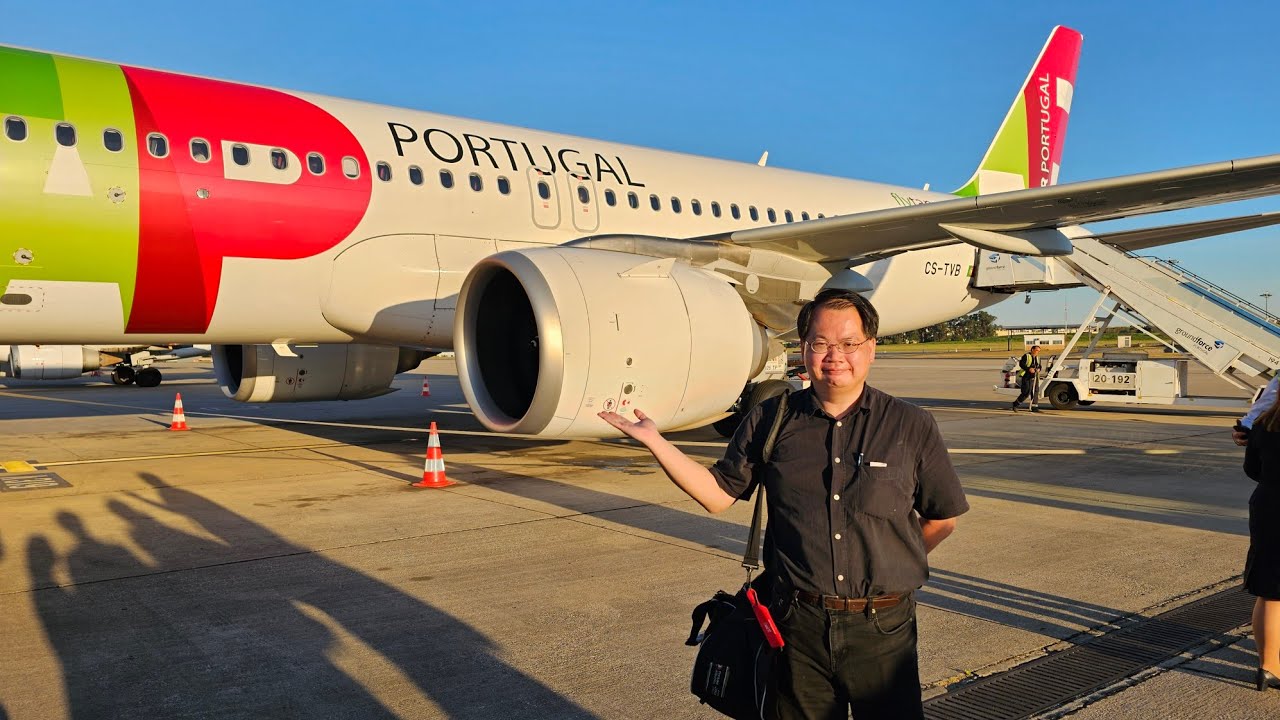 TAP Portugal TP 1356 LIS-LHR Airbus A320 Neo Lisbon to London Heathrow Business Class 葡萄牙航空商務艙里斯本至倫敦