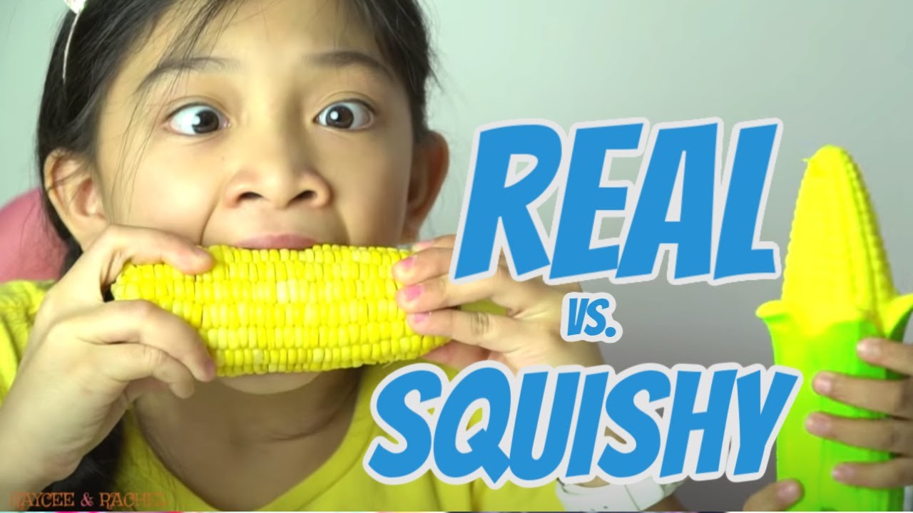 SQUISHY vs REAL FOOD by KAYCEE & RACHEL