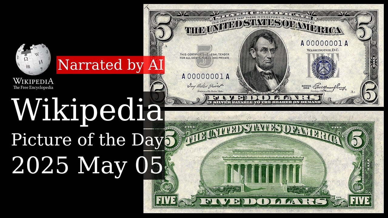 Wikipedia Picture of the Day: 2025-05-05 - Silver certificate (Narrated by Brian)