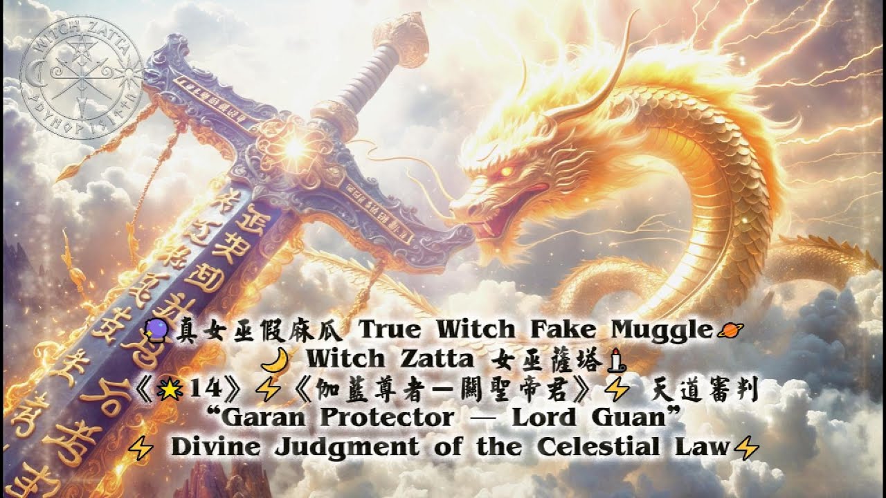 《🌟14》⚡《伽藍尊者－關聖帝君》⚡ 天道審判 “Garan Protector — Lord Guan”⚡ Divine Judgment of the Celestial Law⚡