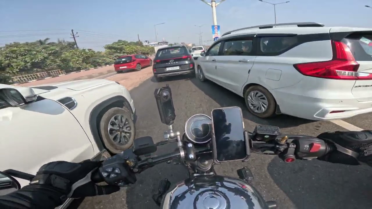 Traffic, Highway & Loud Bike Sound 🔥 | NH9 Daily Ride