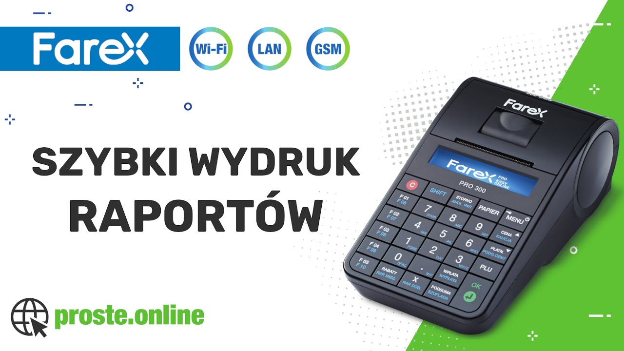 Farex PRO - szybki wydruk raportów